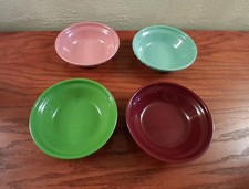 Fiesta Small Pie Baker   6 Inch Set 4 Rose Cinnabar Shamrock Seafoam picture