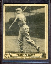 1940 Play Ball #109 Don Padgett PR picture