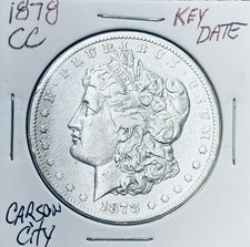 1878-CC Morgan Silver Dollar Carson City Mint $1    5206 picture