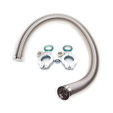 bmotiontech KF25 bellow corrugated hose vacuum coupling w/ clamp sets 0.1m to 4m picture