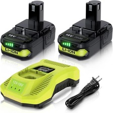 18 Volt 4.0Ah For RYOBI 18V One+ Plus Compact Lithium Battery and Charger picture