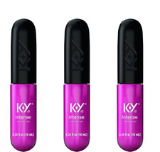 K-Y Intense Pleasure Gel 0.34 oz Personal Lubricant Intimate Gel 3 Pack picture