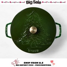 Staub Enameled Cast Iron Pine Tree Braiser, 2.5-Qt 100% Authentic New in Box picture