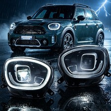Pair VLAND LED DRL Headlights For Mini Cooper Countryman F60 2017-2020 Animation picture