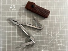 Vintage 1st Gen GERBER USA 'Mr Pinchy' Orig Stainless MultiTool w Leather Sheath picture