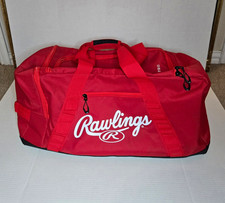 Rawlings The Mark of a Pro Large Red/Black Baseball/Softball Duffle Bag picture