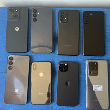 Mixed Lot Of 8 Cell Phones Unlocked/For Parts Only (Samsung, Apple , Motorola) picture