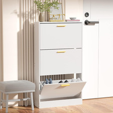 zapatera de madera para zapatos mueble organizador zapato shoes zapatero Blanco picture