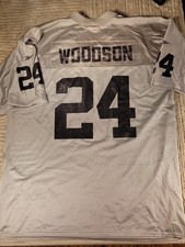 Reebok Rod Woodson Oakland Las Vegas Raiders Football Jersey Mens Size XL Adult picture