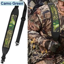 Camouflage 2 Point Rifle Gun Sling with Swivels & Neoprene Shoulder Padded Strap picture