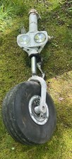 Vintage Cessna Airplane Assembly Nose Landing Gear With Wheel UNTESTED picture