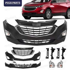 For 2018-2021 Chevrolet Chevy Equinox Front Bumper Upper Lower Grille Fog Lights picture