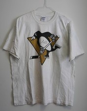 Mario Lemieux Signed T-Shirt-Size XL-Some Staining-Shiny Gold Triangle picture