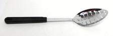 EKCO Slotted Cooking Spoon, Stainless Steel/Nylon, Black, 12.5 in, Vintage USA picture