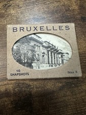 Vintage Bruxelles Belgium Snapshot Photo Souvenir Set of 10 picture