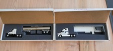 4 Parts Lot Of 2 Penjoy Collectible Tractor Trailer Trucks Die Cast Vintage Lot picture
