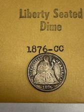 1876-CC U.S Silver Seated Liberty Dime**** picture