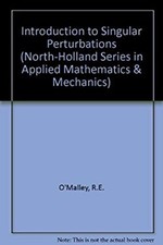 Introduction to Singular Perturbations Hardcover Robert E. Jr. O' picture