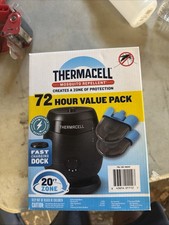 Thermacell Mosquito Repellent, Fast-Charging Dock, 36HR Value Pack NEW SEALED picture
