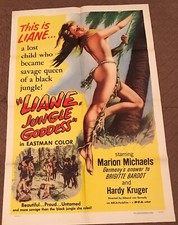 Liane Jungle Goddess Poster Original NOT REPRINTED 1958 Marion Michael picture