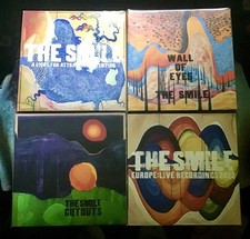 The Smile Colored Vinyl Lot 4x Wall of Eyes, A Light, European, Cutouts - EX/NM picture
