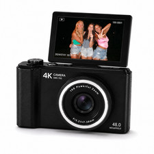 Y2K Digital Camera Retro Digicam 48MP WIFI Autofocus Flip Screen 16X Zoom picture