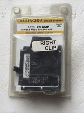 A120R Challenger Crouse-Hinds 1 Pole 20 Amp Wafer Circuit Breaker A120 CTL New picture