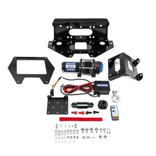 UTV 4500lb 12V Electric Winch Mount Combo Rope Kit For Polaris RZR PRO XP/XP 4 picture