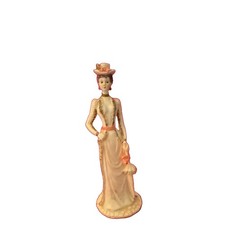 Vintage Artmark Marlo Collection Victorian Lady Figurine - Matte Resin 8.5