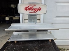 Vintage Kellog’s 1950-60 Diner 2 Tier Cereal Box Display Rack picture
