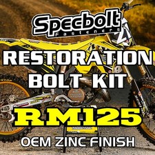 RM125 Restoration Bolt Kit For Suzuki RM 125 81-07 Specbolt OEM Zinc Finish picture
