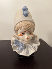 Cybis Clown Head Statue Figurine Bust 1976 Funny Face Porcelain 9.5”  Vintage picture