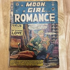 A Moon a Girl Romance #11 EC 1950 Feldstein -Sexual Assaut Cover  Super Rare picture