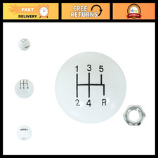 5-Speed White Replacement Shifter Knob for Manual Transmission Vehicles picture