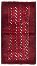 Vintage Hand-Knotted Area Rug 3'6