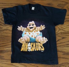 Vtg 90s Disney Dinosaurs Shirt Youth L Adult XS Screen Stars SSI Baby Sinclair picture