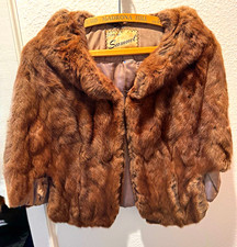 Vintage 50's-60's Furs by Samuel Fur Capelet/Stole with Satin Lining picture