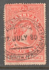 TRANSVAAL 1870 - 76 2/- 6d QUEEN VICTORIA REVENUE STAMP picture