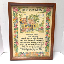 Vintage Finished Cross Stitch 