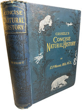 Antique Victorian Ornate Embossed Gilded Book 1887 Cassell's Natural History picture