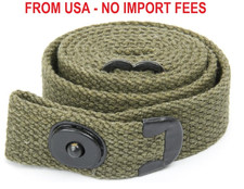 warreplica WWII US M1 Carbine Web Sling - OD Green Canvas 1 Inch Rifle Sling - A picture