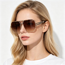 Cazal MOD9105 Sunglasses Gold Tortoise Brown Gradient 61-15-145 picture