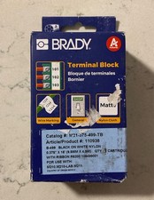 1 PC Brady M21-375-499-TB Label Tape Cartridge, Black/White, Labels/Roll: Conti picture