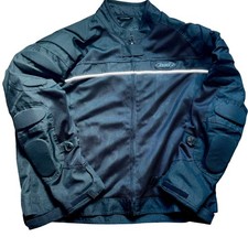 BILT Motorcycle Riding Jacket  Men's 3XL Padded Armor Black Removable Liner picture