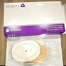 ConvaTec Eakin Fistula & Wound Pouch 839261 4.3” x 3.0” 10/Box New Sealed picture