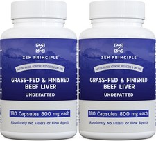 Zen Principle Beef Liver Supplement Grass-Fed, Pasture-Raised Cows....  picture