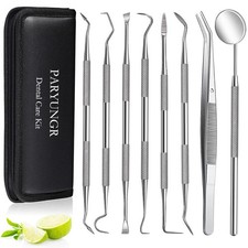 8 Pack Dental Tools PARYUNGR Teeth Cleaning Tool Kit, Stainless Black 8pack picture