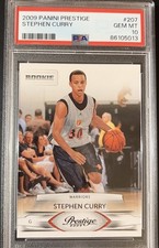 2009 Panini Prestige Stephen Curry #207 ROOKIE PSA 10 GEM MT picture