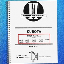 KUBOTA L185 L235 L245 L275 L285 L295 L305 L345 L355 Tractor Service Manual WSM picture