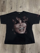 Vintage 1999 24/7 Tina Turner Big Head T-Shirt Size XL picture